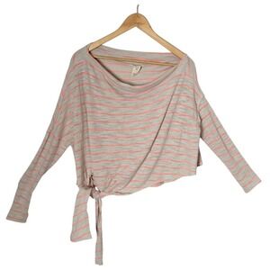 We The Free Off The Shoulder Slouchy Top Size M Striped Relaxed Fit Love Lane